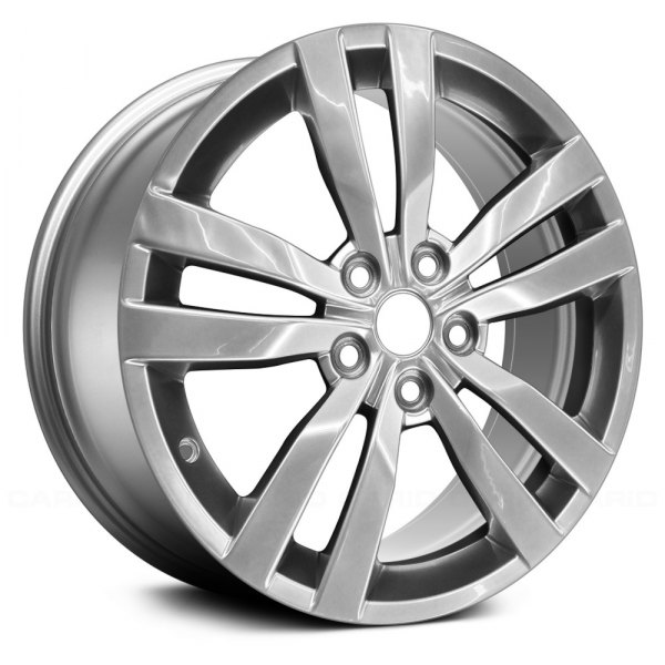 Replace® - 18 x 8.5 Double 5-Spoke Medium Hyper Silver Alloy Factory Wheel (Remanufactured)