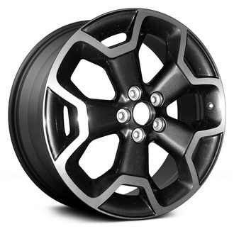 Replace® - 5 Y-Spoke Machined and Dark Charcoal Metallic 17x7 Alloy Factory Wheel - Remanufactured