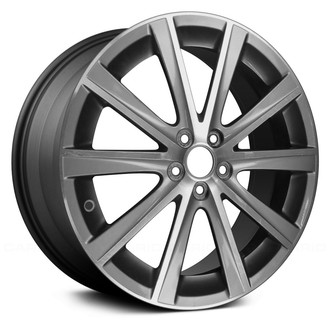 Replace® - 10 I-Spoke Machined and Dark Charcoal 18x7.5 Alloy Factory Wheel - Remanufactured