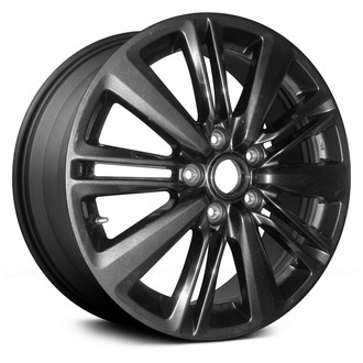 Replace® - 5 Alternating-Spoke Dark Charcoal Metallic 17x8 Alloy Factory Wheel - Remanufactured