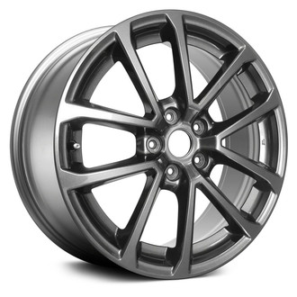 Replace® - 5 V-Spoke Medium Smoked Hyper Silver 18x8.5 Alloy Factory Wheel - Remanufactured