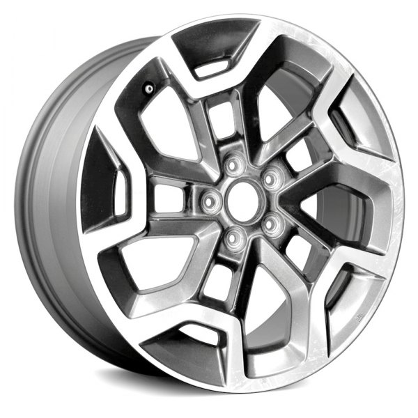 Replace® - 17 x 7 5 Y-Spoke Machined and Dark Charcoal Metallic Textured Alloy Factory Wheel (Remanufactured)