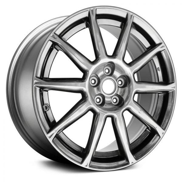 Replace® - 17 x 7.5 10 I-Spoke Deep Black Smoked Hyper Silver Alloy Factory Wheel (Remanufactured)