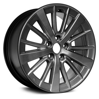 Replace® - 15 Alternating-Spoke Machined and Black 16x6.5 Alloy Factory Wheel - Remanufactured
