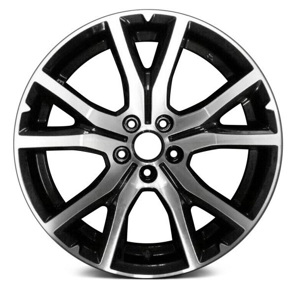 Replace® - 17 x 7 5 V-Spoke Bright Silver Metallic Alloy Factory Wheel (Remanufactured)