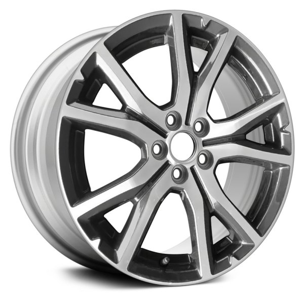 Replace® - 17 x 7 5 V-Spoke Bright Silver Metallic Alloy Factory Wheel (Remanufactured)