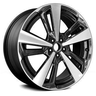 Replace® - Double 5-Spoke Machined and Medium Charcoal 18x7.5 Alloy Factory Wheel - Remanufactured