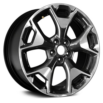Replace® - 5 Y-Spoke Machined and Black 17x7 Alloy Factory Wheel - Remanufactured