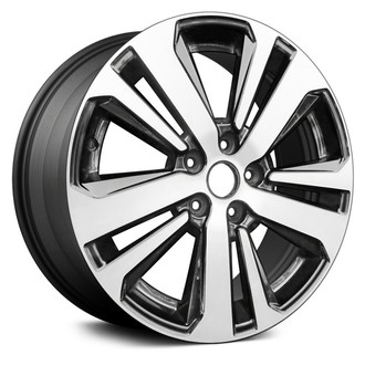 Replace® - Double 5-Spoke Machined and Dark Charcoal Metallic 18x7 Alloy Factory Wheel - Remanufactured