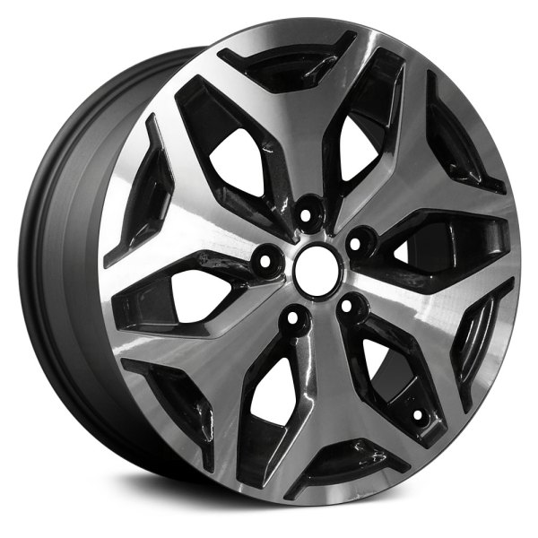 Replace® - 17 x 7 6 Y-Spoke Machined and Dark Charcoal Alloy Factory Wheel (Remanufactured)