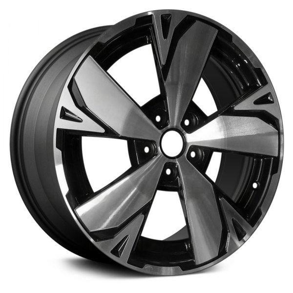 Replace® - 18 x 7 5-Spoke Machined with Dark Charcoal Accents Alloy Factory Wheel (Factory Take Off)