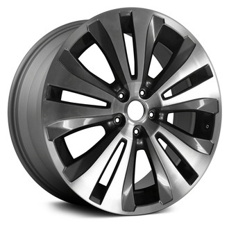 Replace® - 5 V-Spoke Machined and Medium Charcoal Metallic 20x7.5 Alloy Factory Wheel - Remanufactured