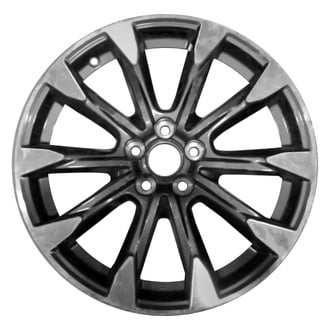 Replace® - 10 I-Spoke Dark Charcoal Metallic with Machined Face 17x7 Alloy Factory Wheel - Remanufactured