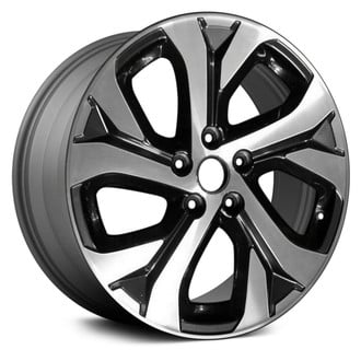 Replace® - 5 Double Spiral-Spoke Machined and Medium Charcoal 18x7 Alloy Factory Wheel - Remanufactured