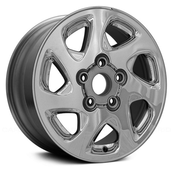 Replace® - 15 x 6 7-Spoke Machined and Silver Alloy Factory Wheel (Remanufactured)