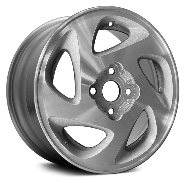 Replace® - 14 x 5.5 5-Slot Sparkle Silver Textured Alloy Factory Wheel (Remanufactured)