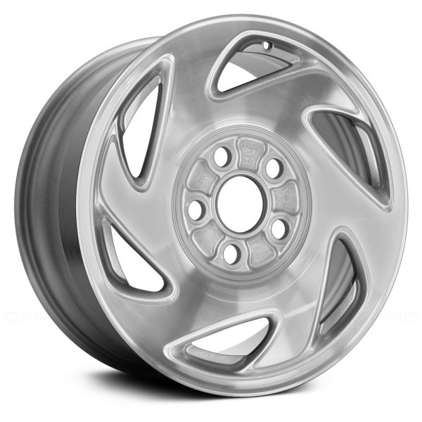 Replace® - 15 x 6.5 6-Slot Machined with Silver Vents Alloy Factory Wheel (Remanufactured)