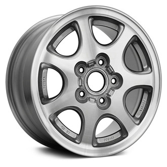 Replace® - 7 I-Spoke Machined with Light Silver Vents 15x6 Alloy Factory Wheel - Remanufactured