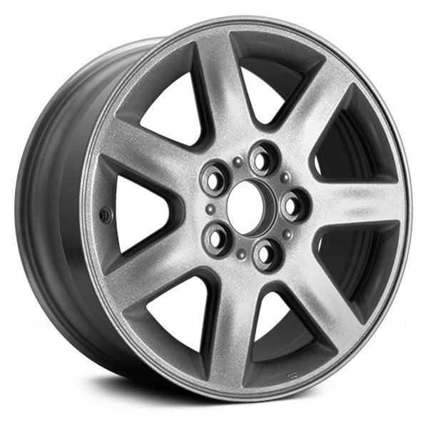 Replace® Toyota Avalon 2000 7 ISpoke Silver with Machined Outer Lip 16x6 Alloy Factory Wheel