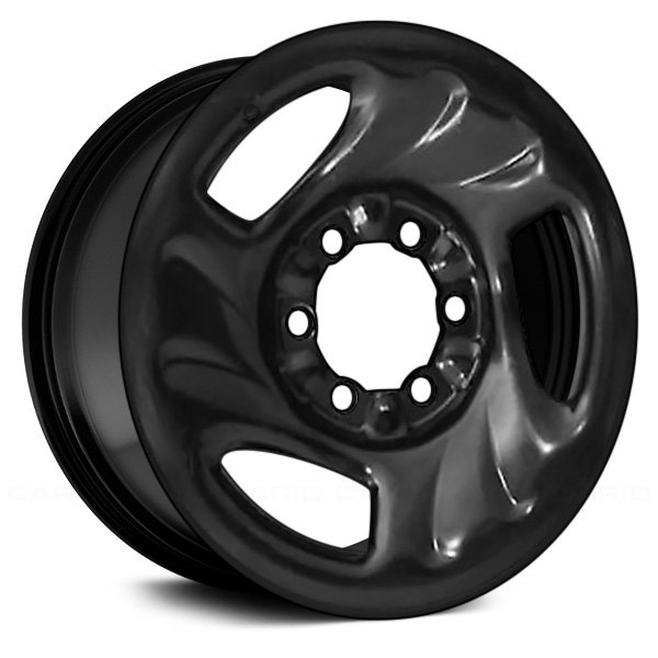 Replace® - 16 x 7 3-Slot Black Alloy Factory Wheel (Remanufactured)