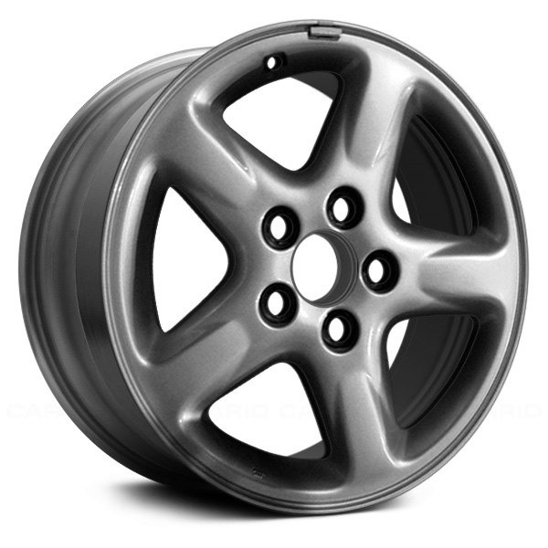 Replace® - 16 x 7 5-Spoke Bright Sparkle Silver Alloy Factory Wheel (Remanufactured)