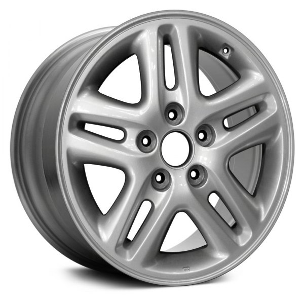 Replace® - 16 x 7 Double 5-Spoke Light Silver Acrylic Textured Alloy Factory Wheel (Remanufactured)