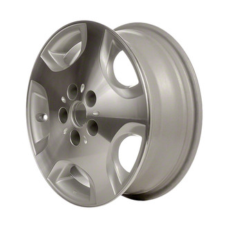 Replace® - 5-Slot Machined with Silver Vents 16x6 Alloy Factory Wheel - Remanufactured