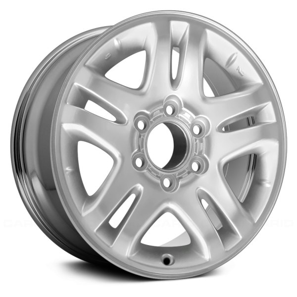 Replace® - 17 x 7.5 Double 5-Spoke Chrome Alloy Factory Wheel (Remanufactured)