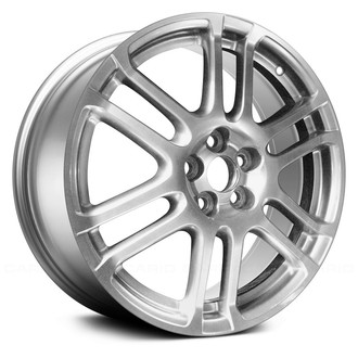 Replace® - 6 V-Spoke Light Smoked Hyper Silver 17x7 Alloy Factory Wheel - Remanufactured