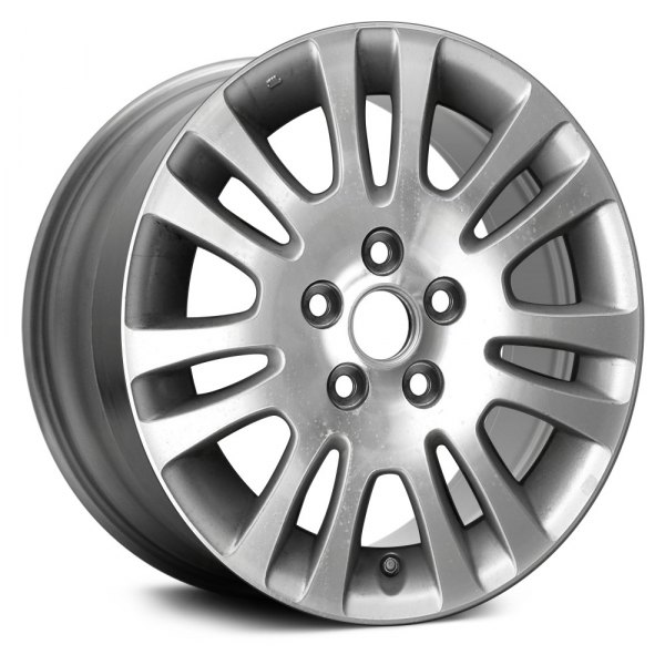 Replace® - 17 x 6.5 7 V-Spoke Machined and Silver Alloy Factory Wheel (Remanufactured)