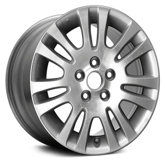 Replace® - 7 V-Spoke Machined and Silver 17x6.5 Alloy Factory Wheel - Remanufactured