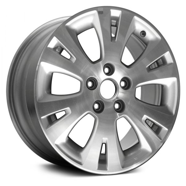 Replace® - 17 x 7 6 V-Spoke Machined and Bright Silver Alloy Factory Wheel (Remanufactured)