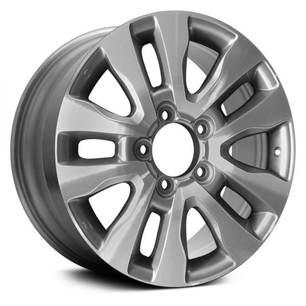 Replace® - 20 x 8 10-Spoke Machined and Silver Alloy Factory Wheel (Replica)