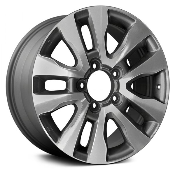 Replace® - 20 x 8 5 V-Spoke Machined and Dark Charcoal Alloy Factory Wheel (Remanufactured)