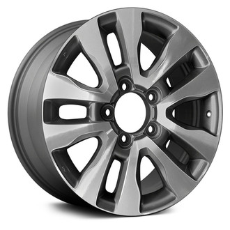 Replace® - 5 V-Spoke Machined and Dark Charcoal 20x8 Alloy Factory Wheel - Remanufactured