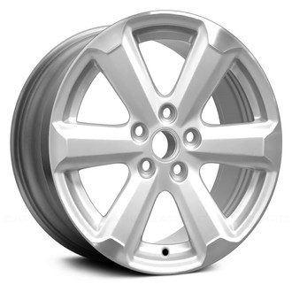 Replace® - 6 I-Spoke Machined and Silver 17x7.5 Alloy Factory Wheel - Remanufactured