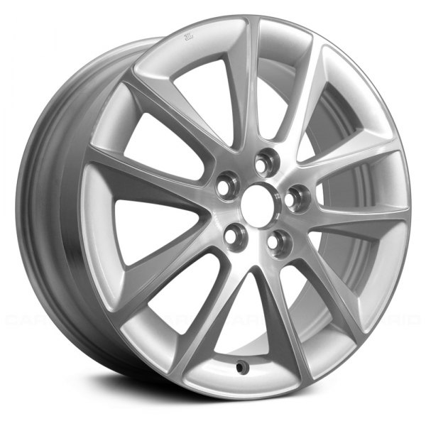 Replace® - 18 x 7 5 V-Spoke Machined and Silver Alloy Factory Wheel (Remanufactured)