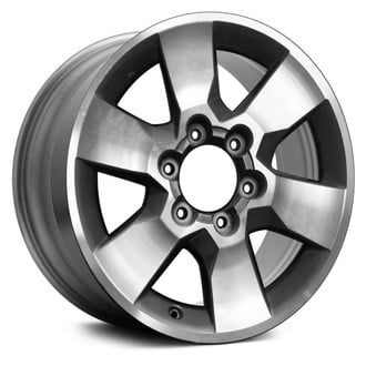 Replace® - 6 I-Spoke Machined and Medium Charcoal 17x7 Alloy Factory Wheel - Remanufactured