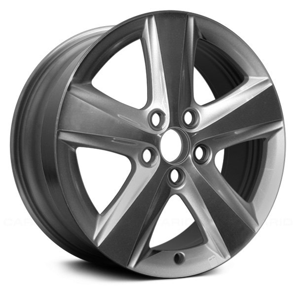 Replace® - 17 x 7 5-Spoke Machined and Sparkle Silver Alloy Factory Wheel (Remanufactured)
