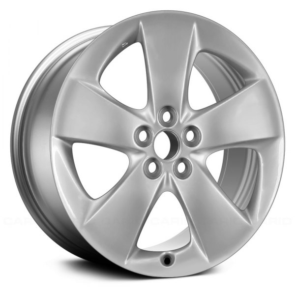 Replace® - 17 x 7 5-Spoke Medium Smoked Hyper Silver Alloy Factory Wheel (Remanufactured)