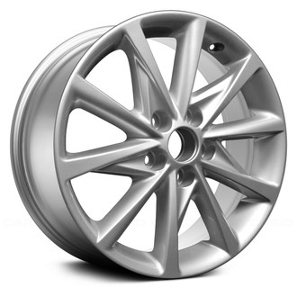 Replace® - 10 I-Spoke Light Smoked Hyper Silver 17x7 Alloy Factory Wheel - Remanufactured