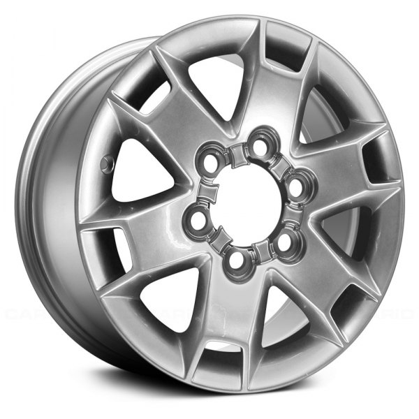 Replace® - 16 x 7 6 Double I-Spoke Medium Smoked Hyper Silver Alloy Factory Wheel (Remanufactured)
