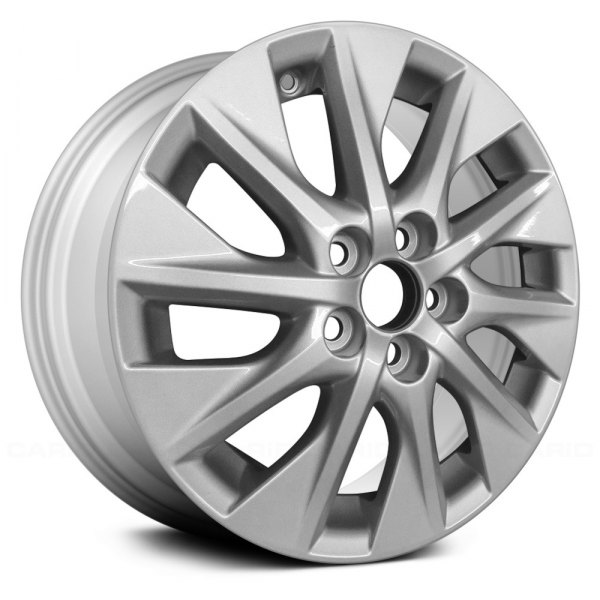 Replace® - 15 x 6 10 Turbine-Spoke Bright Silver Full Face Alloy Factory Wheel (Remanufactured)