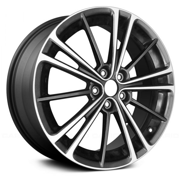 Replace® - 17 x 7 5 W-Spoke Dark Charcoal Textured Machined Alloy Factory Wheel (Remanufactured)