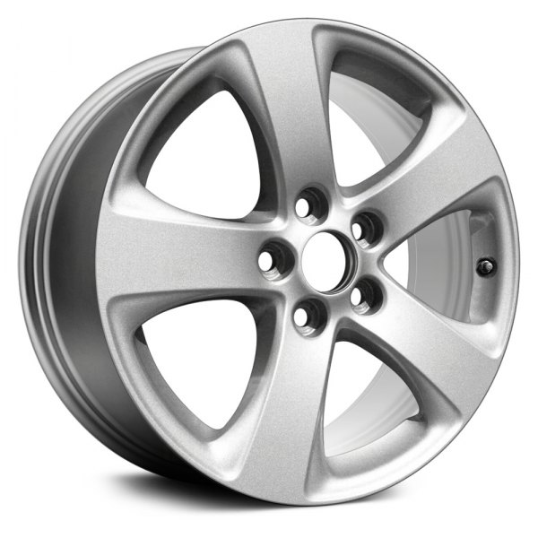 Replace® - 17 x 7 5-Spoke Light Silver Metallic Alloy Factory Wheel (Remanufactured)