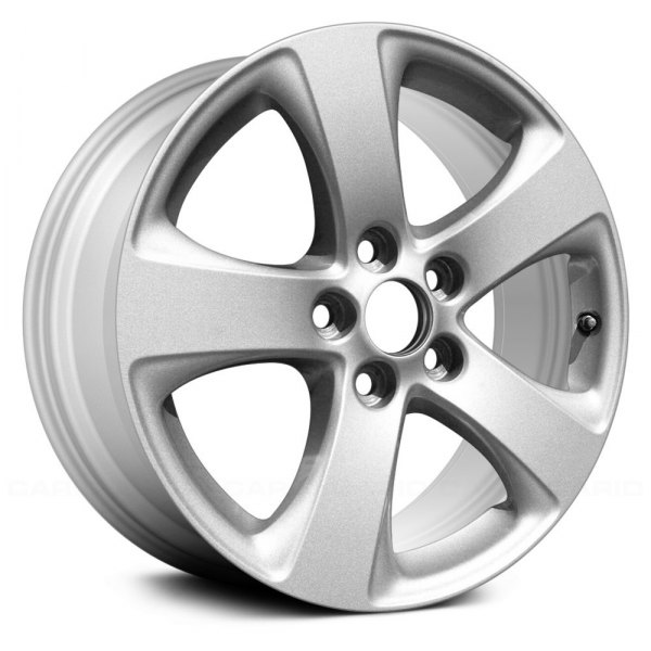 Replace® - 17 x 7 5-Spoke Bright Silver Metallic Alloy Factory Wheel (Remanufactured)