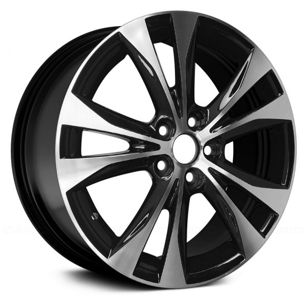 Replace® - 18 x 7.5 5 V-Spoke Black with Machined Face Alloy Factory Wheel (Remanufactured)