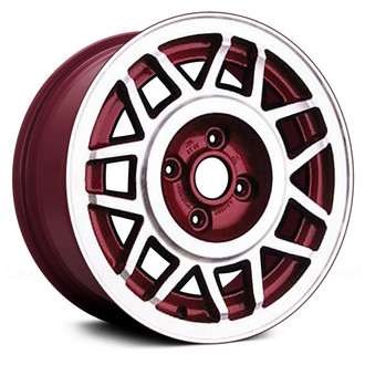 Replace® - 7 V-Spoke Red 14x6 Alloy Factory Wheel - Remanufactured