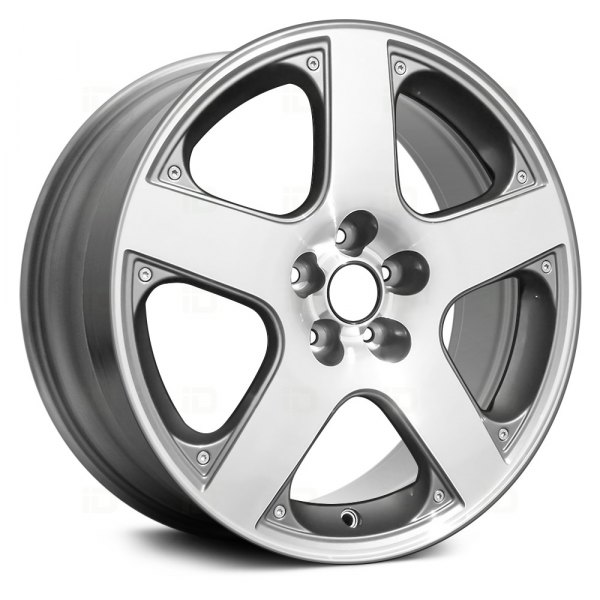 Replace® - 17 x 7 5-Spoke Machined and Dark Charcoal Alloy Factory Wheel (Remanufactured)