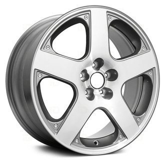 Replace® - 5-Spoke Machined and Dark Charcoal 17x7 Alloy Factory Wheel - Remanufactured